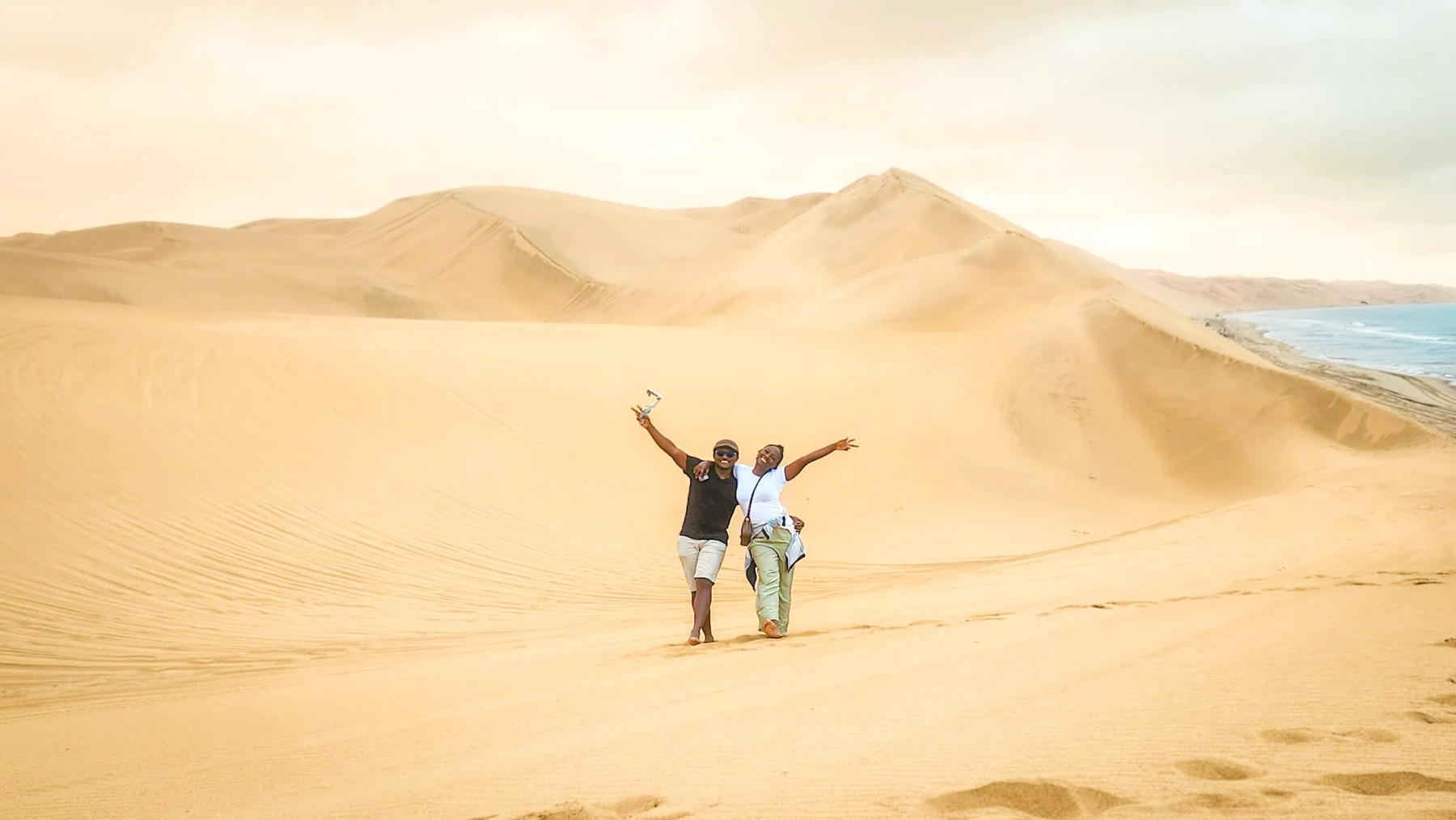 Daniel and Jemimah on the road